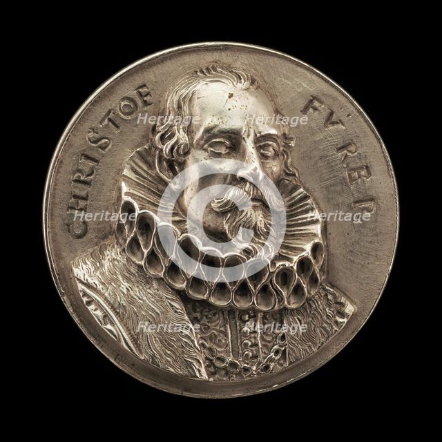 Cristoph Fürer von Haimendorf, 1578-1653, Patrician of Nuremberg [obverse], 1645. Creator: Johann Bartholomäus Braun.