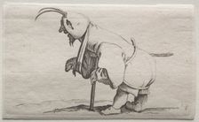 Cripple with a Hood. Creator: Jacques Callot (French, 1592-1635)