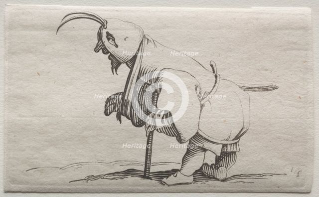 Cripple with a Hood. Creator: Jacques Callot (French, 1592-1635).