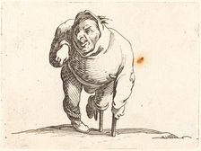 Cripple with Crutch and Wooden Leg, c. 1622. Creator: Jacques Callot