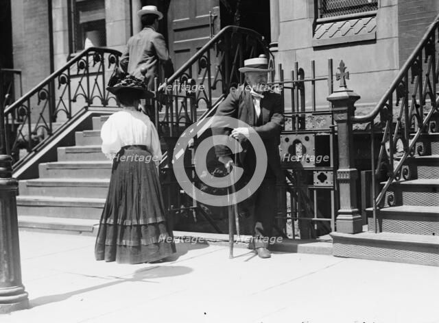 Cripple going to pray at St. Anne relic, between c1910 and c1915. Creator: Bain News Service.