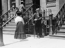 Cripple going to pray at St. Anne relic, between c1910 and c1915. Creator: Bain News Service
