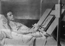 Cripple learning designing, [France], between c1915 and 1918. Creator: Bain News Service