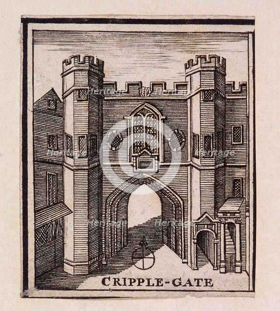 Cripplegate, London, 1750. Artist: Anon