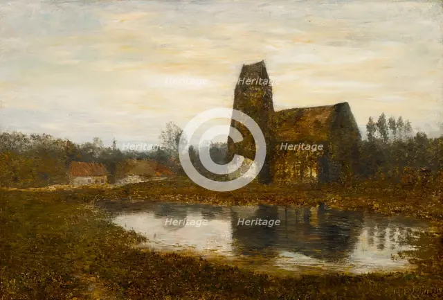 Criqueboeuf Church, Normandy, 1893. Creator: Homer Dodge Martin.