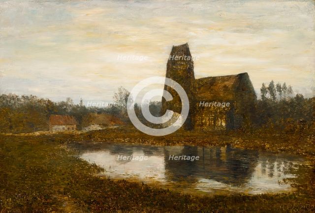 Criqueboeuf Church, Normandy, 1893. Creator: Homer Dodge Martin.