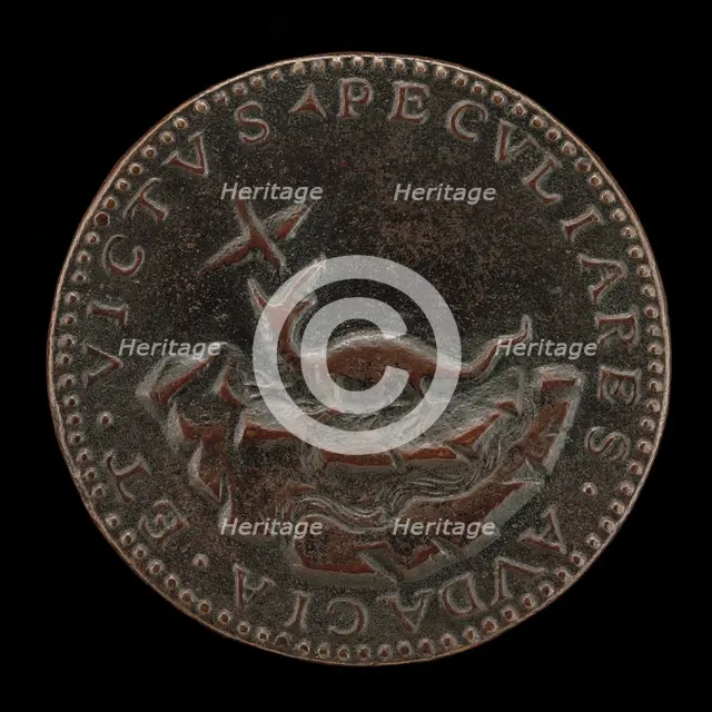 Crocodile and Trochilus [reverse]. Creator: Battista d'Elia da Genova.