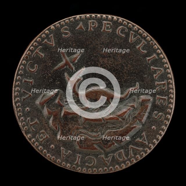 Crocodile and Trochilus [reverse]. Creator: Battista d'Elia da Genova.