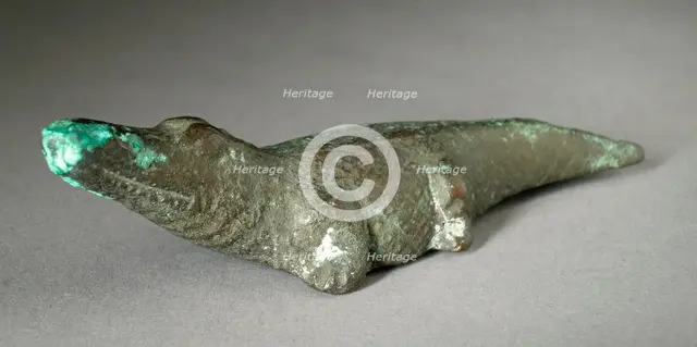 Crocodile Figurine, Late Period-Roman Period (711 BCE-150 CE). Creator: Unknown.