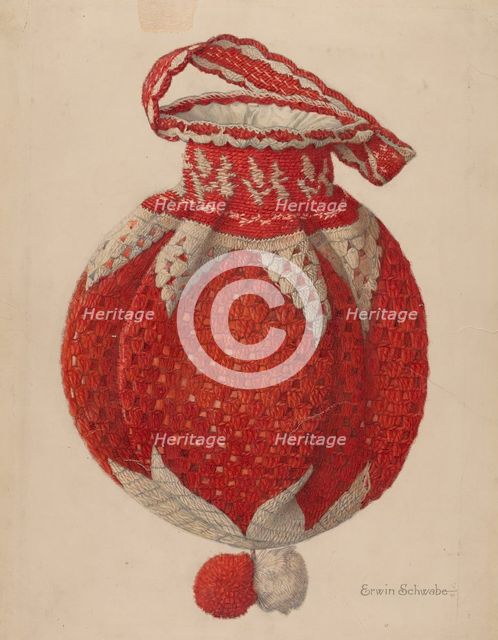 Crocheted Handbag, 1935/1942. Creator: Erwin Schwabe.