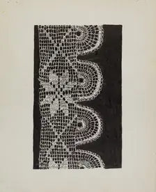 Crocheted Lace, c. 1936. Creator: Lena Nastasi