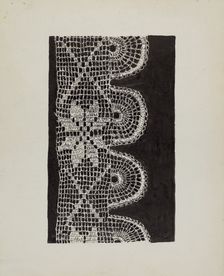 Crocheted Lace, c. 1936. Creator: Lena Nastasi