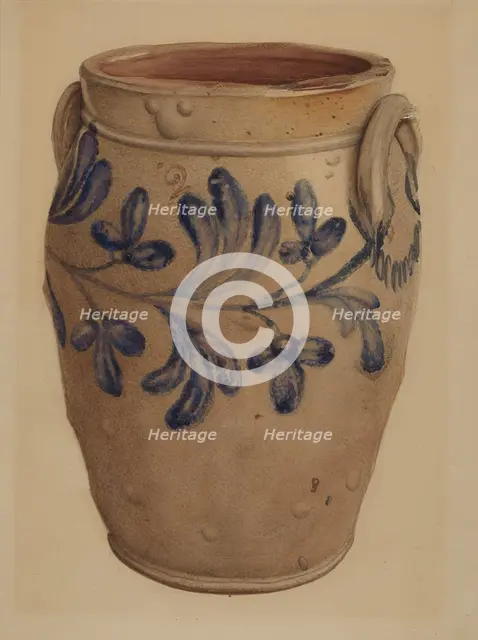 Crock, 1935/1942. Creator: I. Domskoy Kallman.