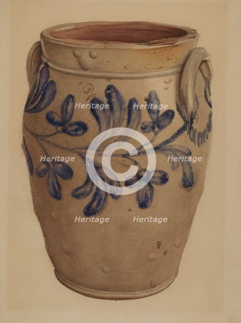 Crock, 1935/1942. Creator: I. Domskoy Kallman.