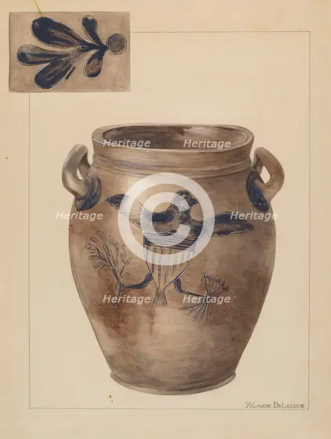 Crock, 1935/1942. Creator: Yolande Delasser.