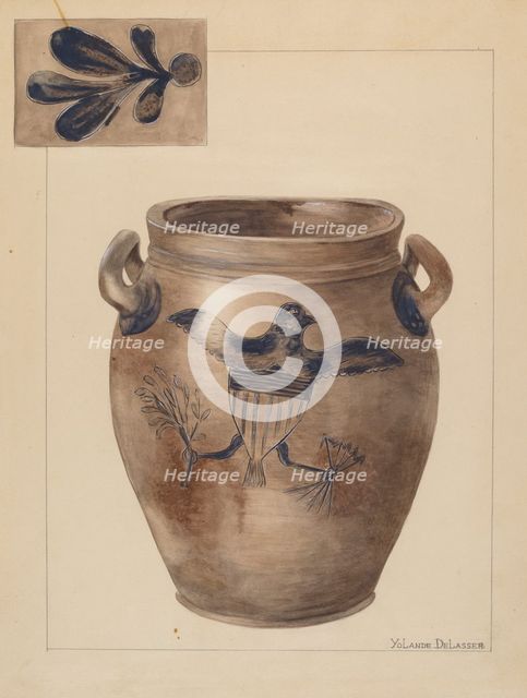 Crock, 1935/1942. Creator: Yolande Delasser.