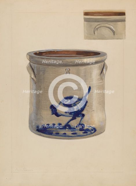Crock, c. 1936. Creator: Charles Caseau.