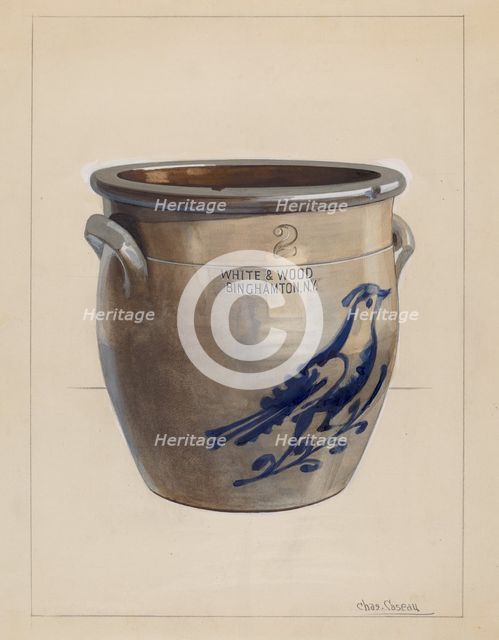 Crock, c. 1936. Creator: Charles Caseau.