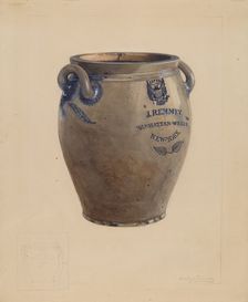 Crock, c. 1936. Creator: Charles Caseau