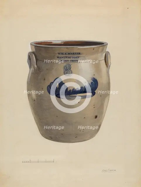 Crock, c. 1936. Creator: Charles Caseau.