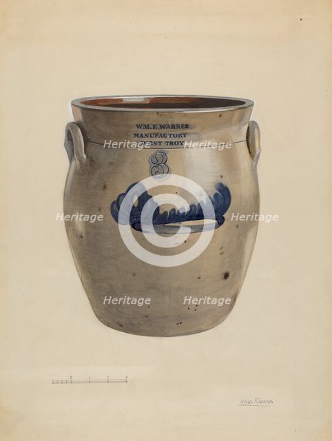 Crock, c. 1936. Creator: Charles Caseau.