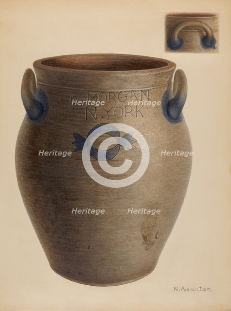 Crock, c. 1936. Creator: Nicholas Amantea.