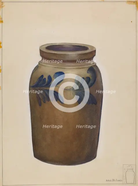 Crock, c. 1936. Creator: Samuel Sulkowitz.