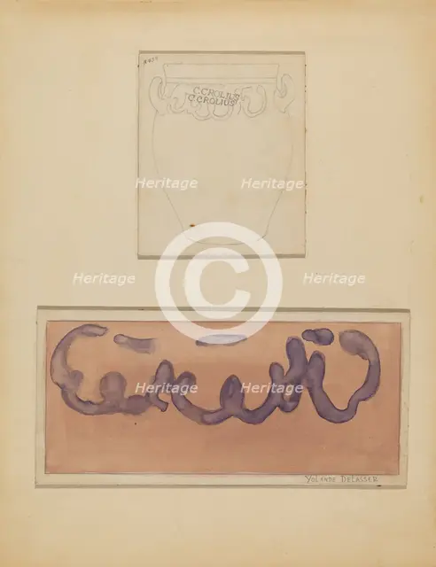 Crock, c. 1936. Creator: Yolande Delasser.