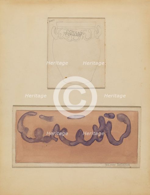 Crock, c. 1936. Creator: Yolande Delasser.