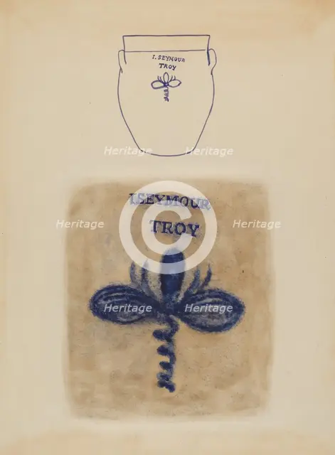 Crock, c. 1936. Creator: Yolande Delasser.