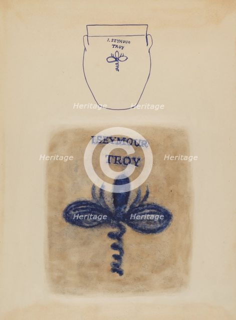 Crock, c. 1936. Creator: Yolande Delasser.