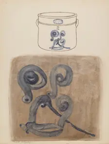 Crock, c. 1937/1938. Creator: George Loughridge