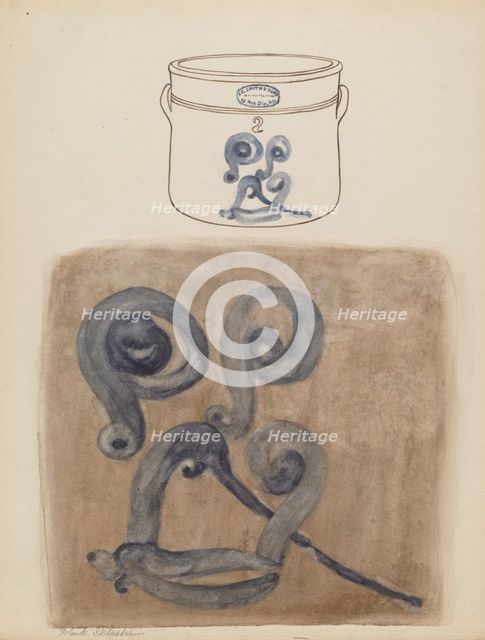 Crock, c. 1937/1938. Creator: George Loughridge.
