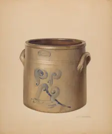Crock, c. 1937/1938. Creator: George Loughridge