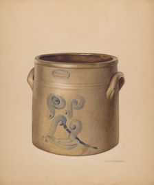 Crock, c. 1937/1938. Creator: George Loughridge