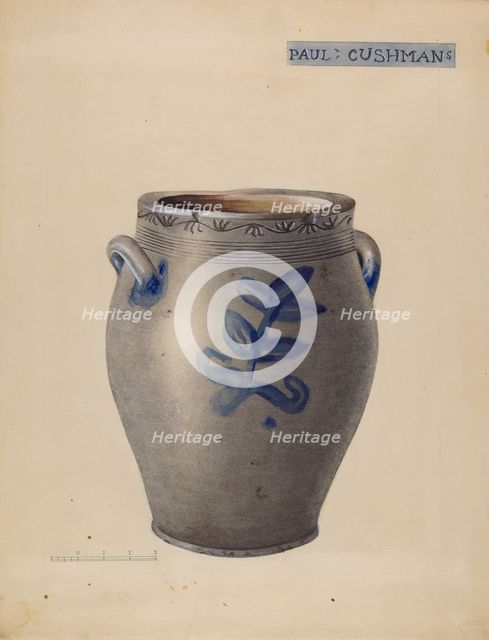 Crock, c. 1937. Creator: Charlotte Sperber.
