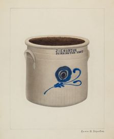 Crock, c. 1937. Creator: Annie B Johnston