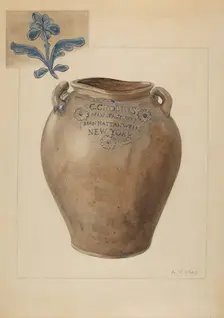 Crock, c. 1937. Creator: Ada V. May