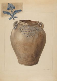 Crock, c. 1937. Creator: Ada V. May