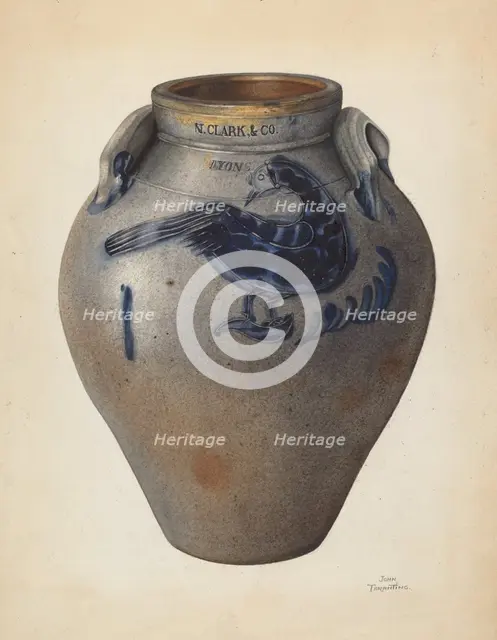 Crock, c. 1937. Creator: John Tarantino.