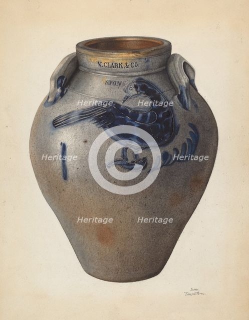 Crock, c. 1937. Creator: John Tarantino.