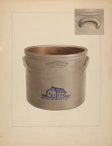 Crock, c. 1937. Creator: John Fisk