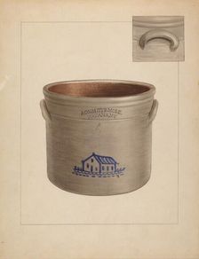 Crock, c. 1937. Creator: John Fisk