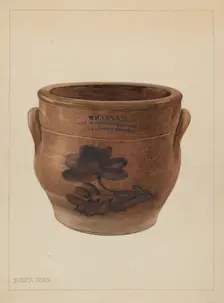 Crock, c. 1937. Creator: Jessica Price