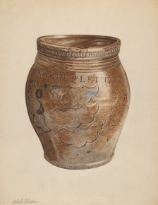 Crock, c. 1937. Creator: Yolande Delasser