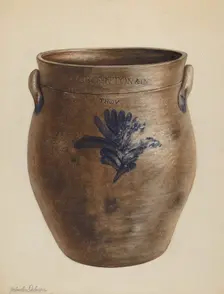 Crock, c. 1937. Creator: Yolande Delasser