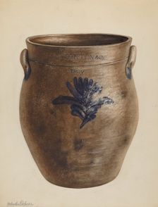 Crock, c. 1937. Creator: Yolande Delasser