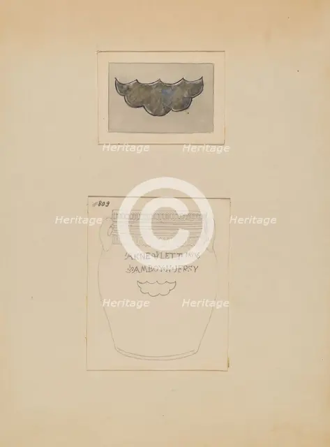 Crock, c. 1937. Creator: Yolande Delasser.