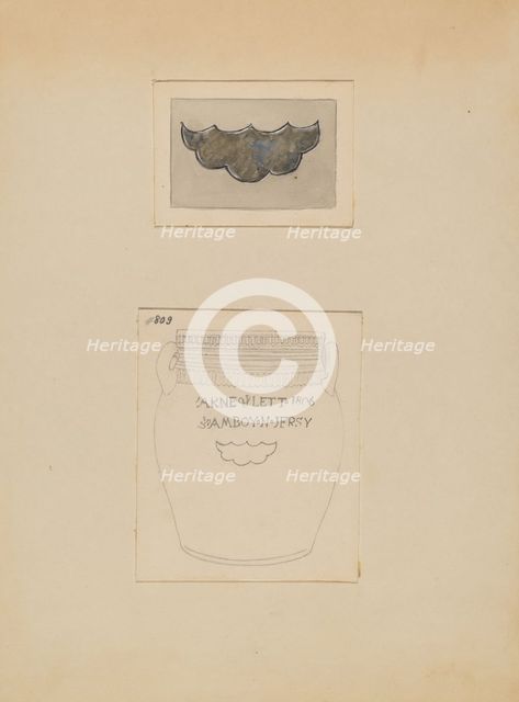Crock, c. 1937. Creator: Yolande Delasser.