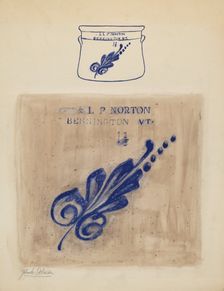 Crock, c. 1937. Creator: Yolande Delasser
